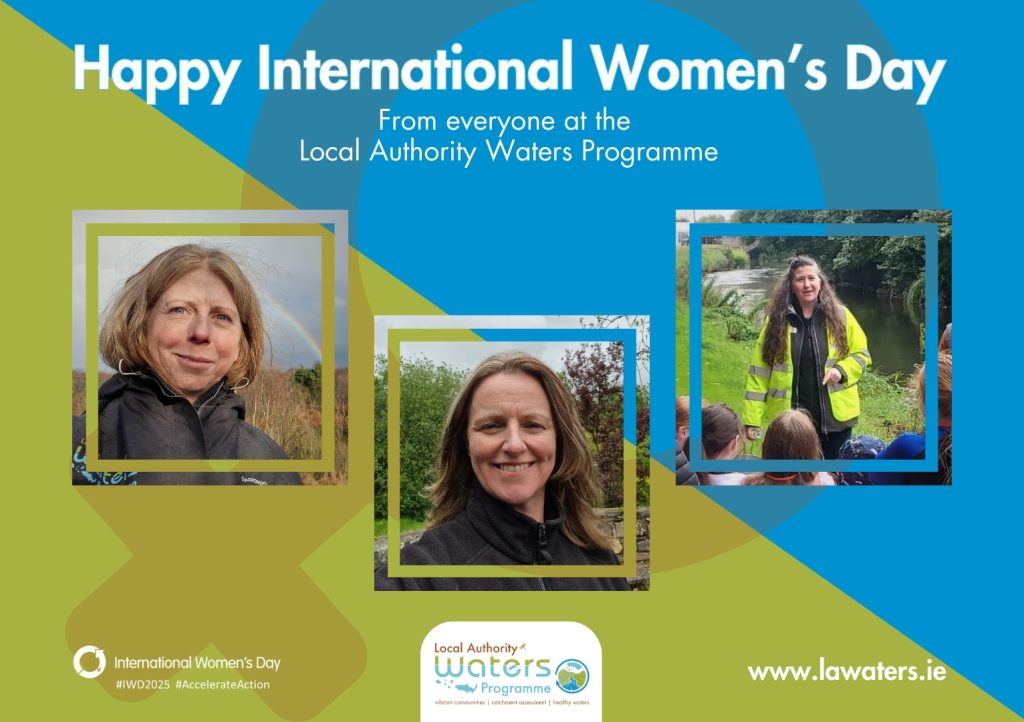 A graphic for International Women's Day. It features staff from LAWPRO including Lynn Ellingworth, Margaret Morrissey and Ruth Gaj McKeever